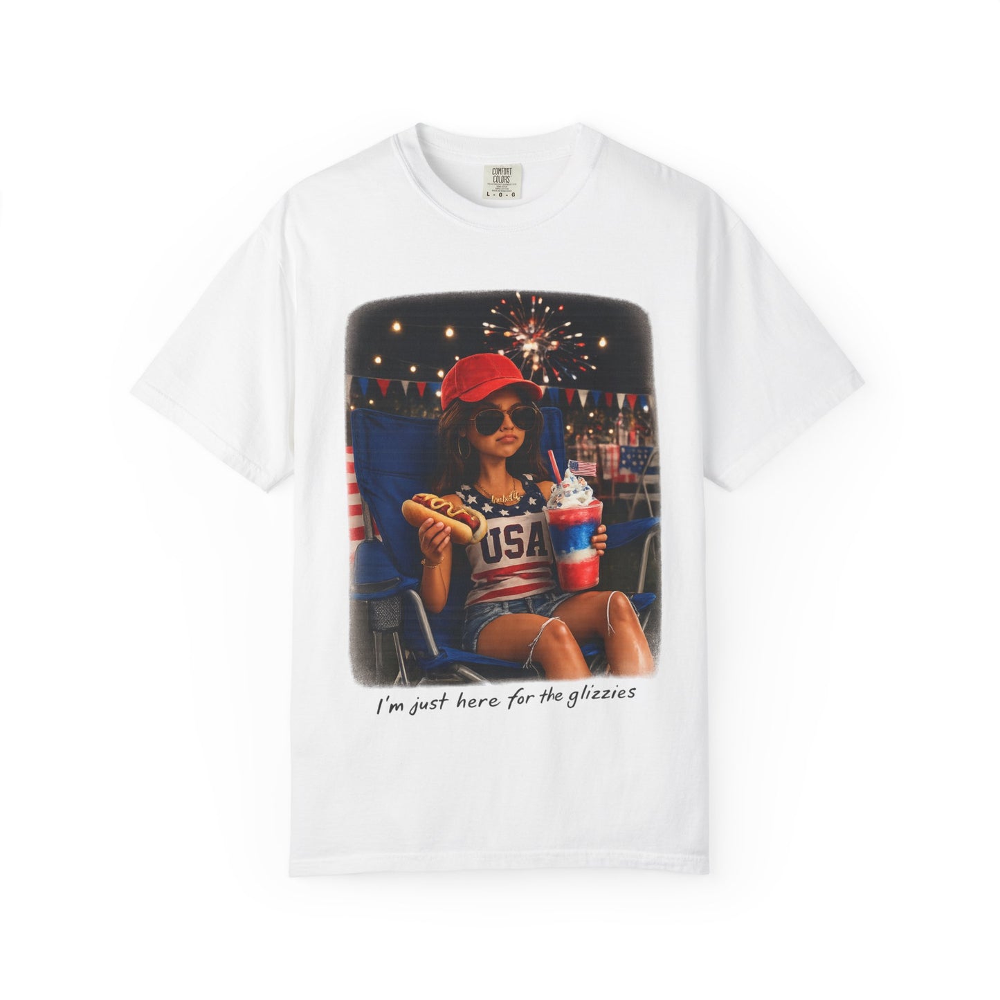 Barbie 4th of July T-Shirt — "I'm Here for the Glizzies"