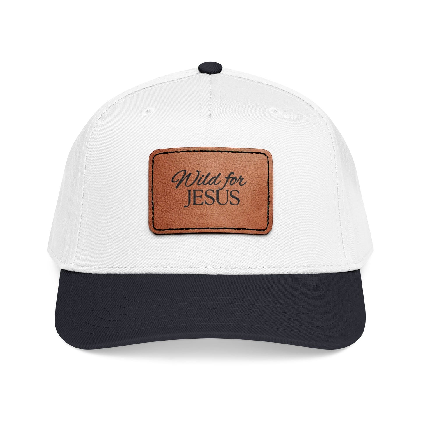 Wild for Jesus Baseball Cap — Leather Patch