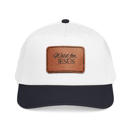Wild for Jesus Baseball Cap — Leather Patch