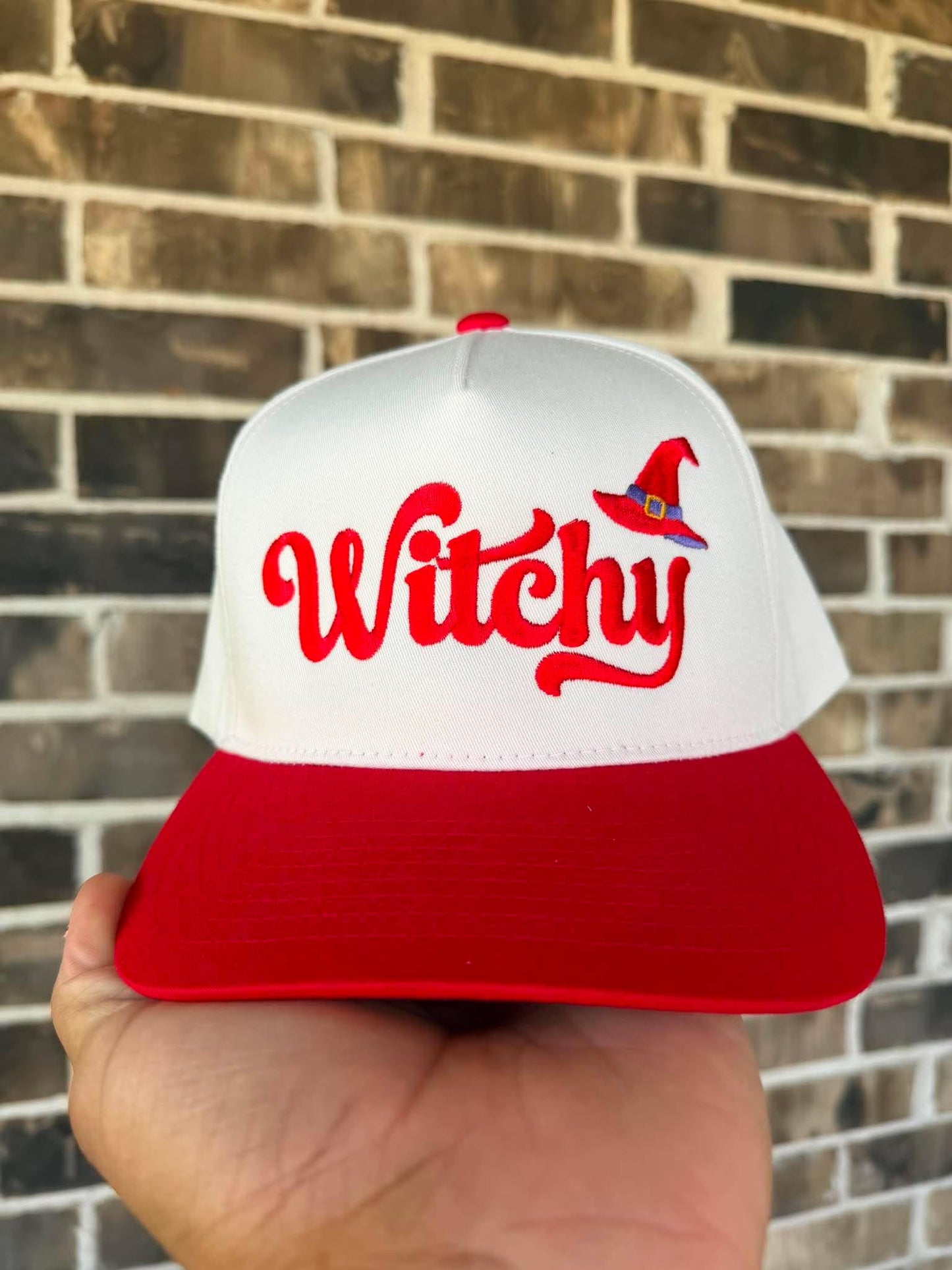 🧙‍♀️ Witchy Embroidered Halloween Hat | New | Fall Snapback
